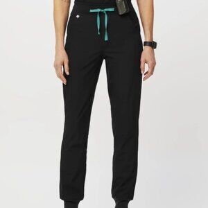 Figs FREEx Lined Zamora High Waisted - Jogger Scrub Pants - M / Black